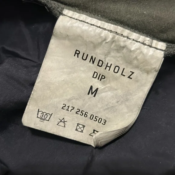 RUNDHOLZ DIP Green & Black Tunic Tied Back Military Utility Size Medium - Picture 2 of 16